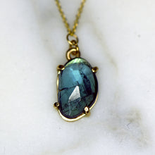 Load image into Gallery viewer, Blue Tourmaline Ocean Necklace