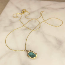 Load image into Gallery viewer, Blue Tourmaline Ocean Necklace