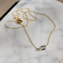 Load image into Gallery viewer, Clear Quartz Baguette Necklace