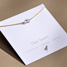 Load image into Gallery viewer, Clear Quartz Baguette Necklace