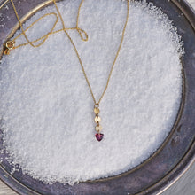 Load image into Gallery viewer, Garnet Arrow Necklace
