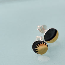 Load image into Gallery viewer, Sun & Moon Post Earrings