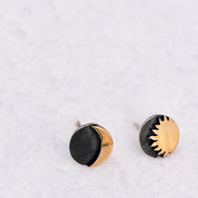 Load image into Gallery viewer, Sun & Moon Post Earrings