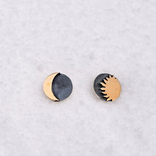 Load image into Gallery viewer, Sun & Moon Post Earrings
