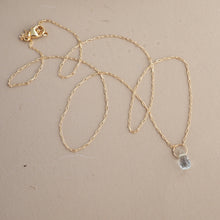 Load image into Gallery viewer, Aquamarine Droplet Necklace
