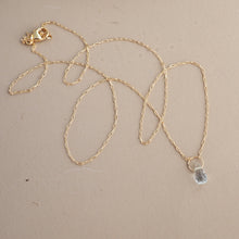 Load image into Gallery viewer, Aquamarine Droplet Necklace
