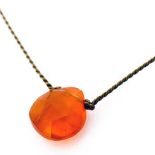 Load image into Gallery viewer, Carnelian Teardrop Necklace: energy