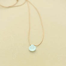 Load image into Gallery viewer, Blue Chalcedony Teardrop Necklace: harmony