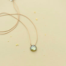Load image into Gallery viewer, Labradorite Teardrop Necklace: power