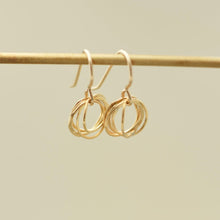Load image into Gallery viewer, Spiraling Circle Earrings
