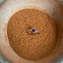 Load image into Gallery viewer, Garnet Solitaire Ring