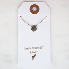 Load image into Gallery viewer, Labradorite Teardrop Necklace: power
