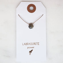 Load image into Gallery viewer, Labradorite Teardrop Necklace: power