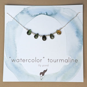 Watercolor Tourmaline Necklace