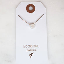 Load image into Gallery viewer, Moonstone Teardrop Necklace: passion