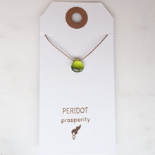 Load image into Gallery viewer, Peridot Teardrop Necklace: prosperity
