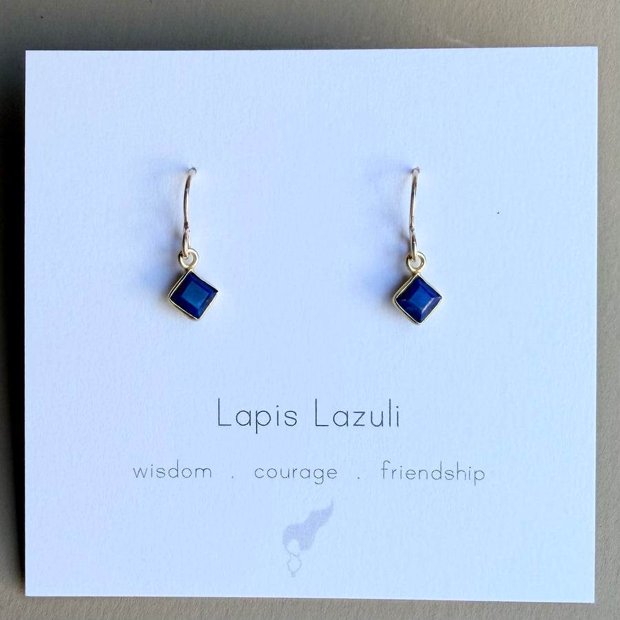 Meridian Earrings on gold