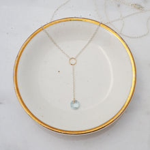 Load image into Gallery viewer, Aquamarine Pendulum Necklace
