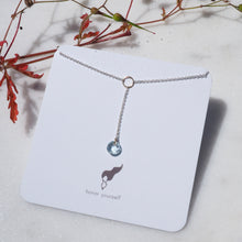 Load image into Gallery viewer, Aquamarine Pendulum Necklace
