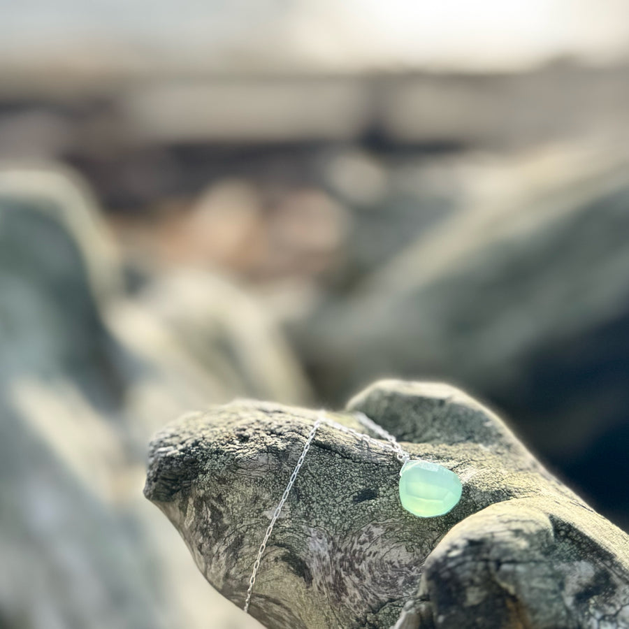 Blue Chalcedony Necklace