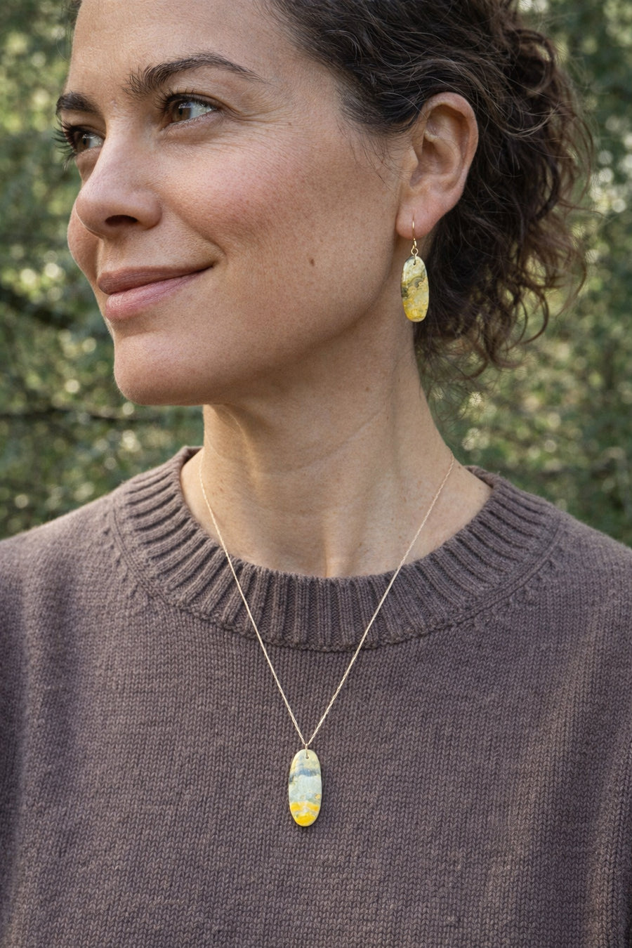 Golden Strata Jasper Earrings