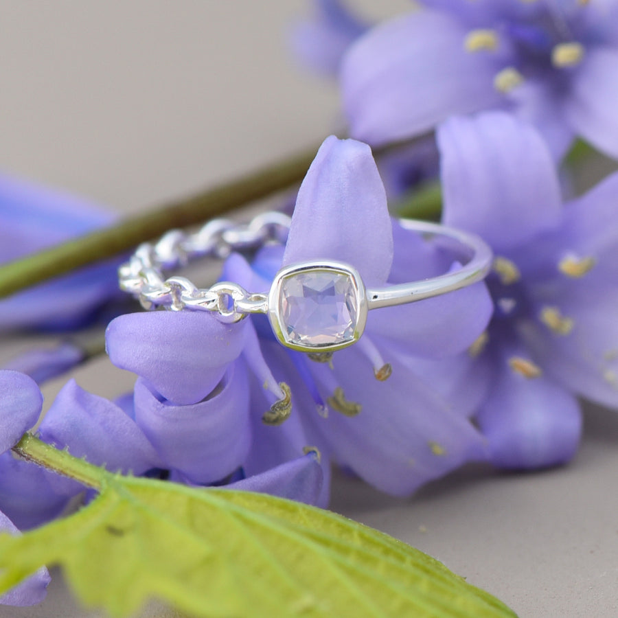 Confluence Rings: four gemstone choices