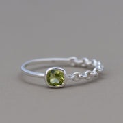 Confluence Rings: four gemstone choices