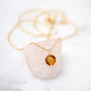 Fire Citrine Necklace