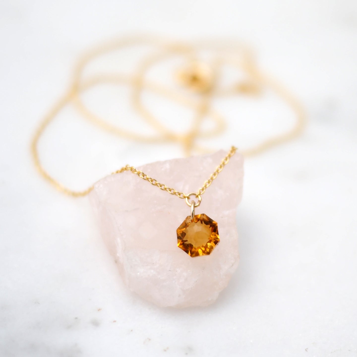 Fire Citrine Necklace