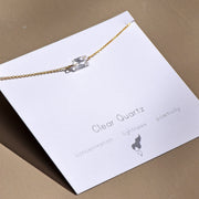 Clear Quartz Baguette Necklace