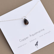 Copper Aquamarine Necklace