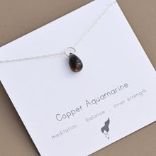 Load image into Gallery viewer, Copper Aquamarine Necklace
