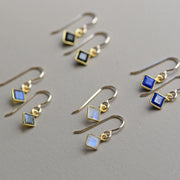 Meridian Earrings on gold