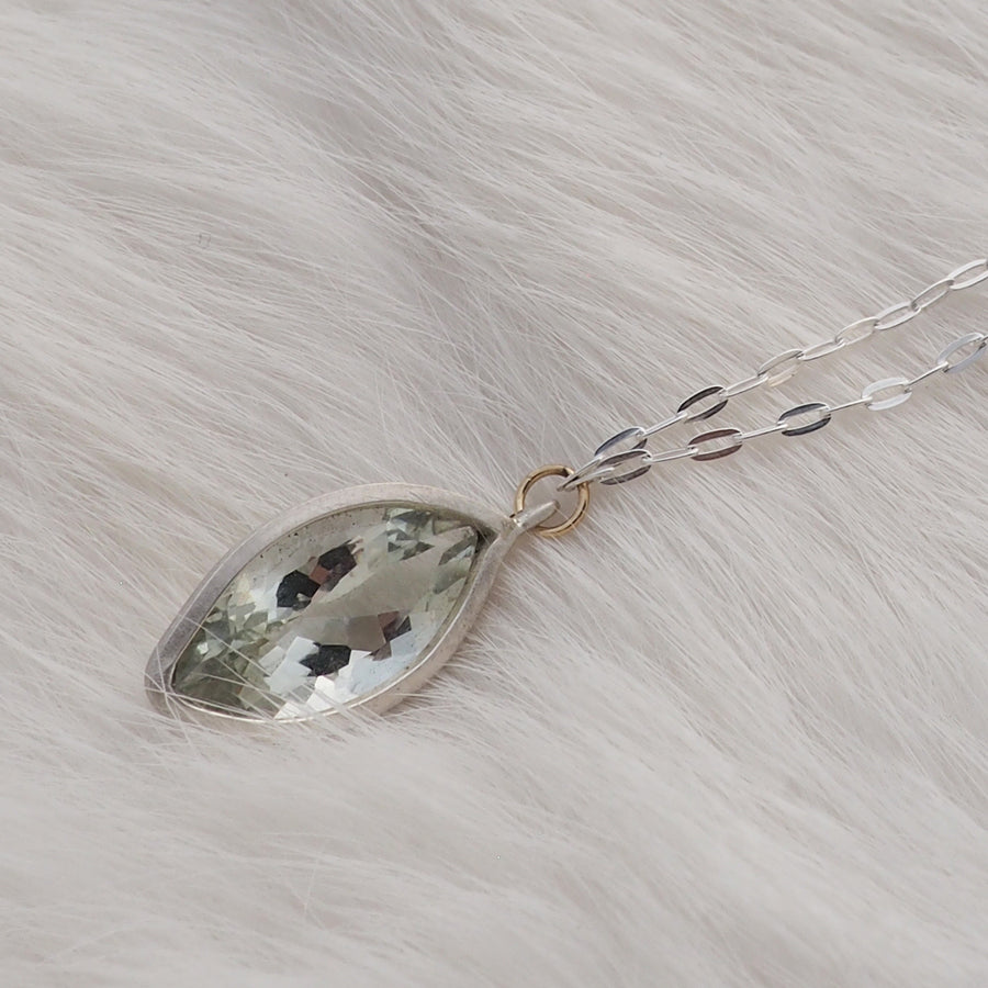 Prasiolite Pod Necklace