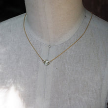 Load image into Gallery viewer, Green Amethyst Disc Necklace
