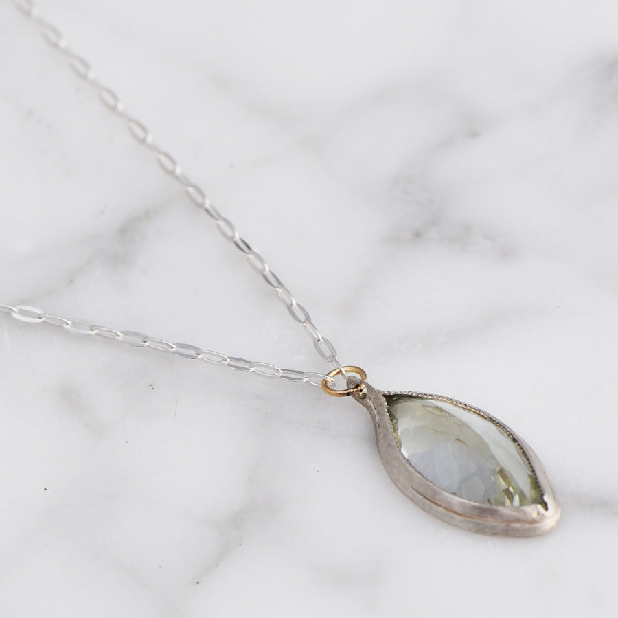 Prasiolite Pod Necklace