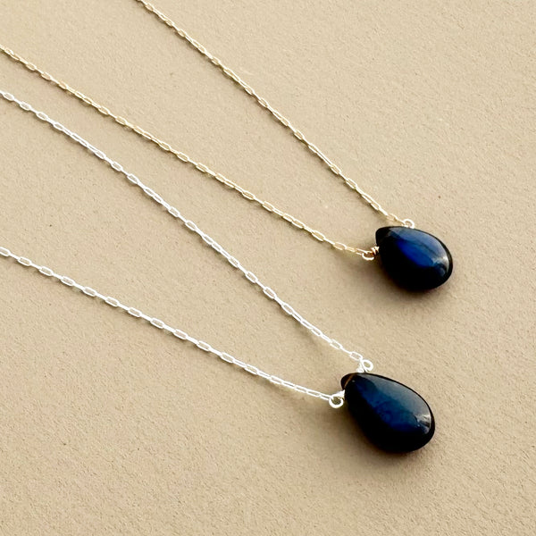 Labradorite Drop Necklace