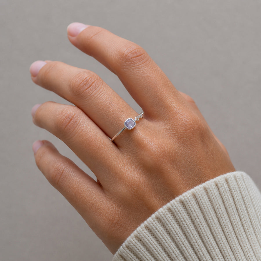 Confluence Rings: four gemstone choices
