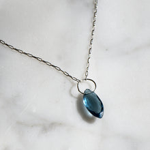 Load image into Gallery viewer, London Blue Topaz Marquis Necklace
