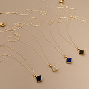 Meridian Necklaces on gold