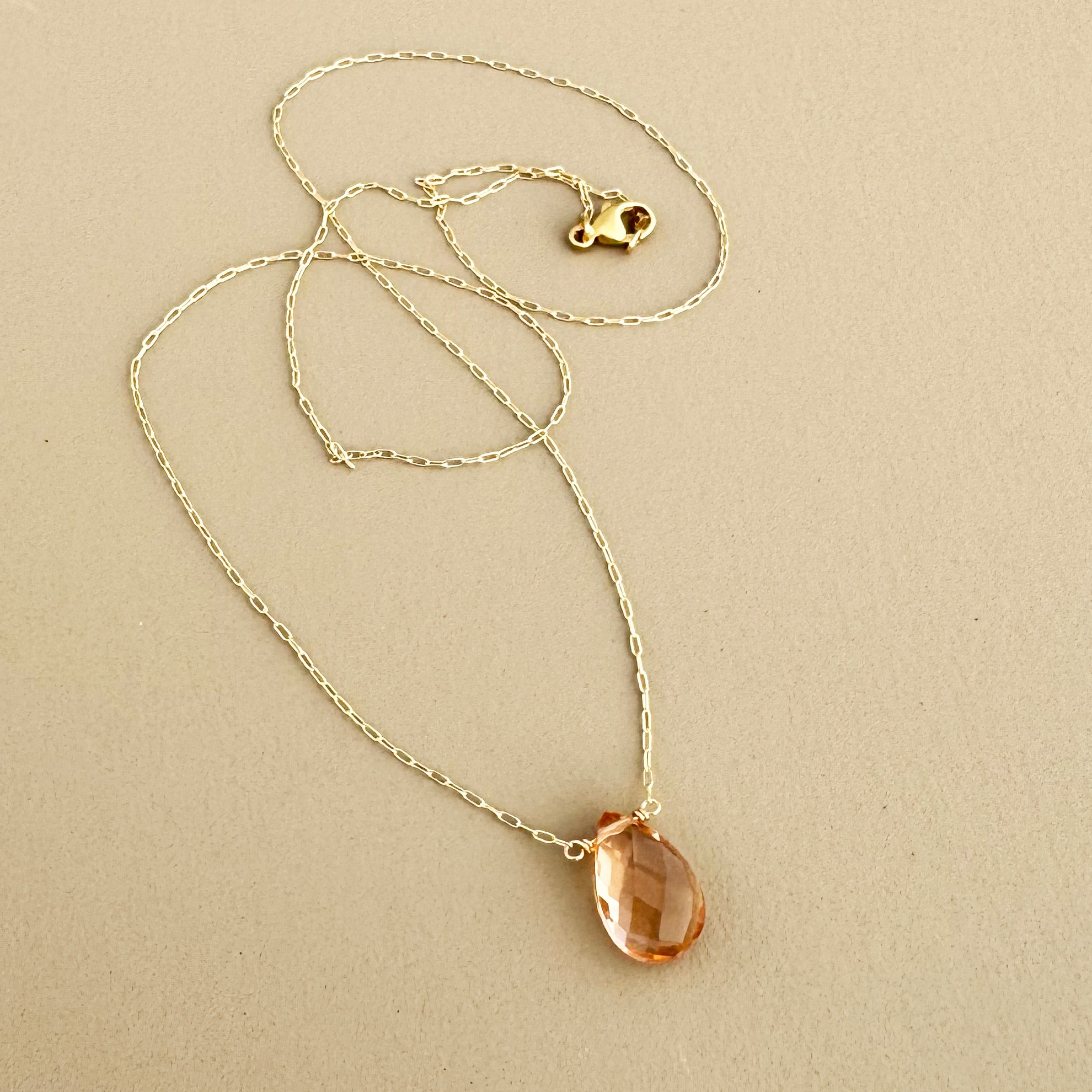 Rose Champagne Necklace