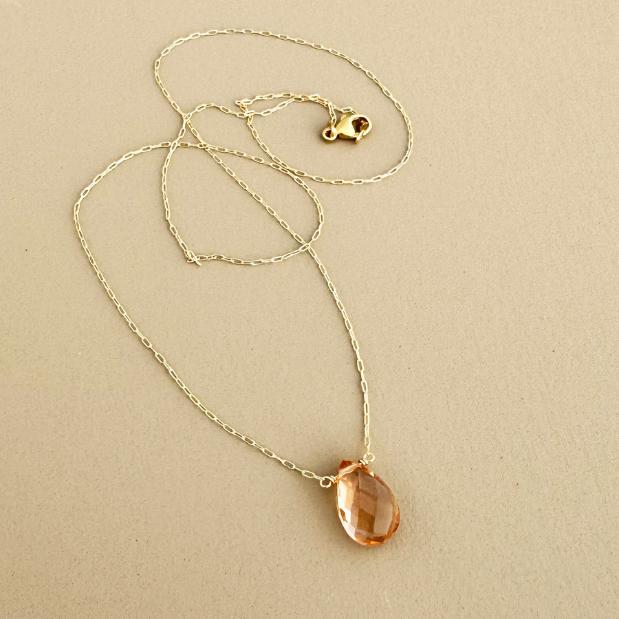 Rose Champagne Necklace