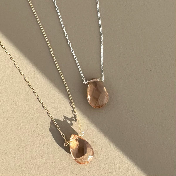 Rose Champagne Necklace