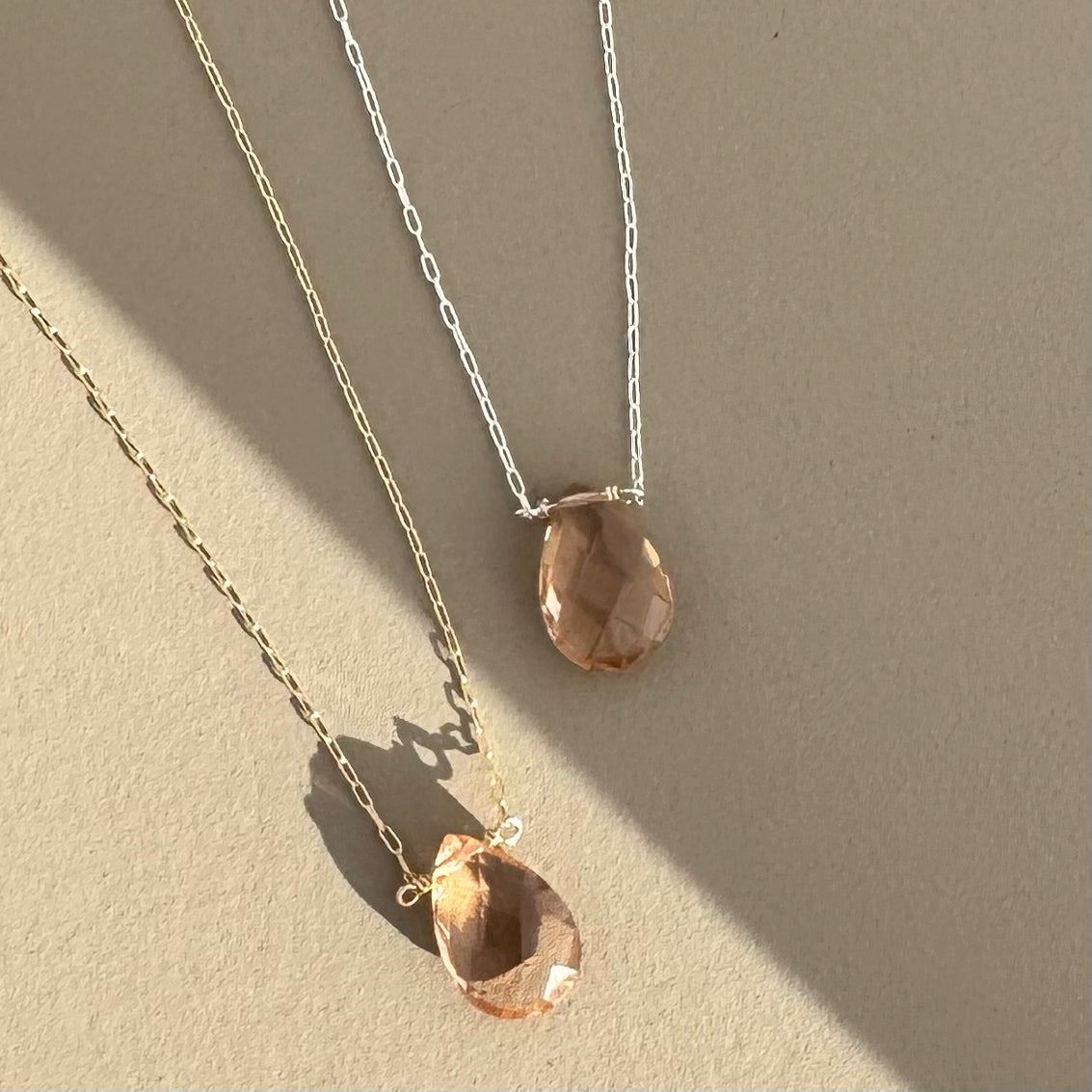 Rose Champagne Necklace