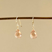 Load image into Gallery viewer, Rose Champagne Earrings
