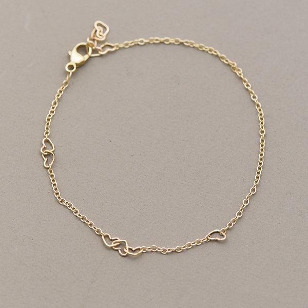 Scattered Hearts Bracelet