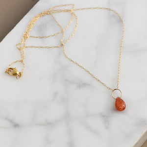 Sunstone Shimmer Necklace