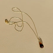 Whiskey Quartz Necklace