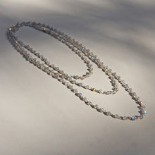 Load image into Gallery viewer, The Labradorite Trail: a 52&quot; chain
