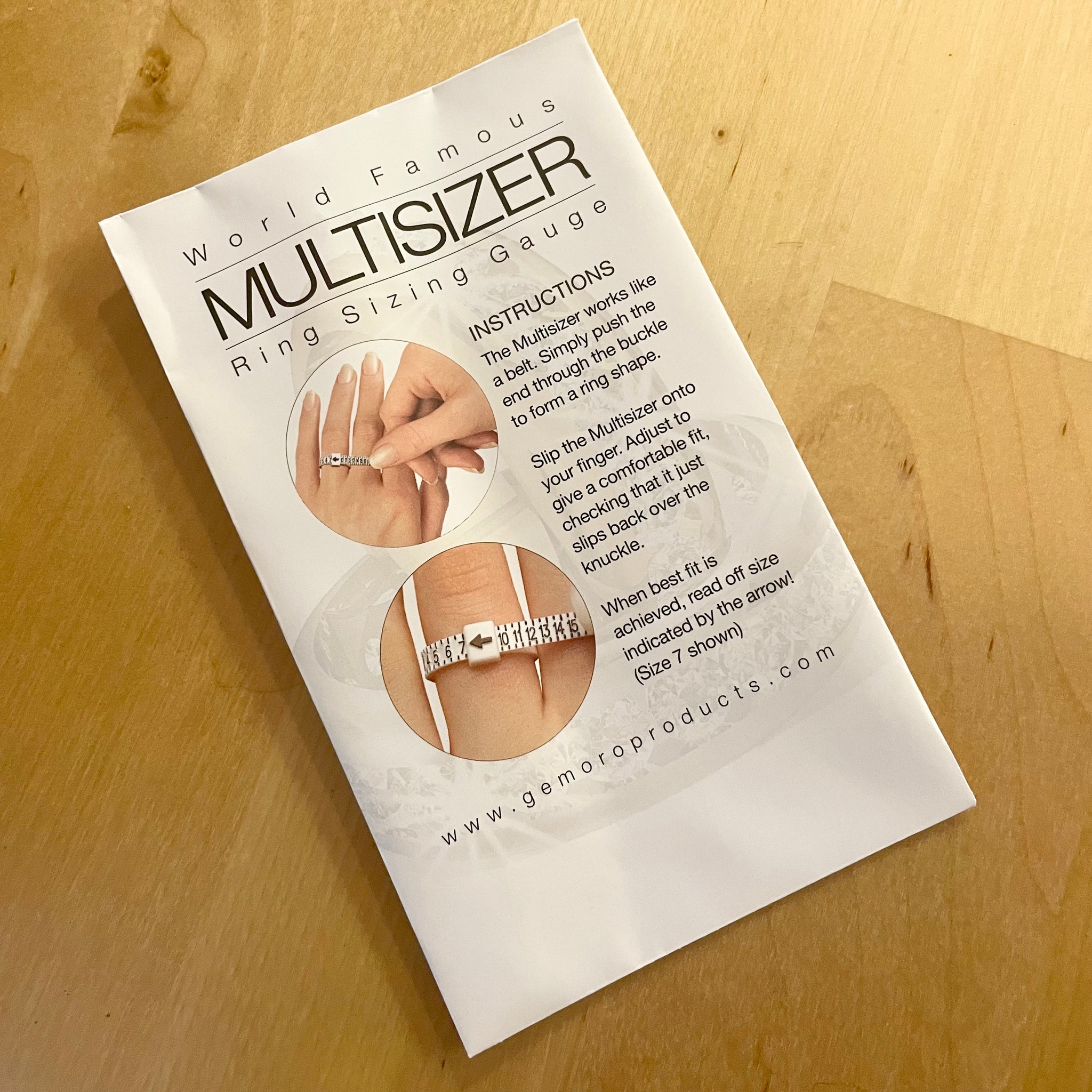 Free ring deals sizing kit